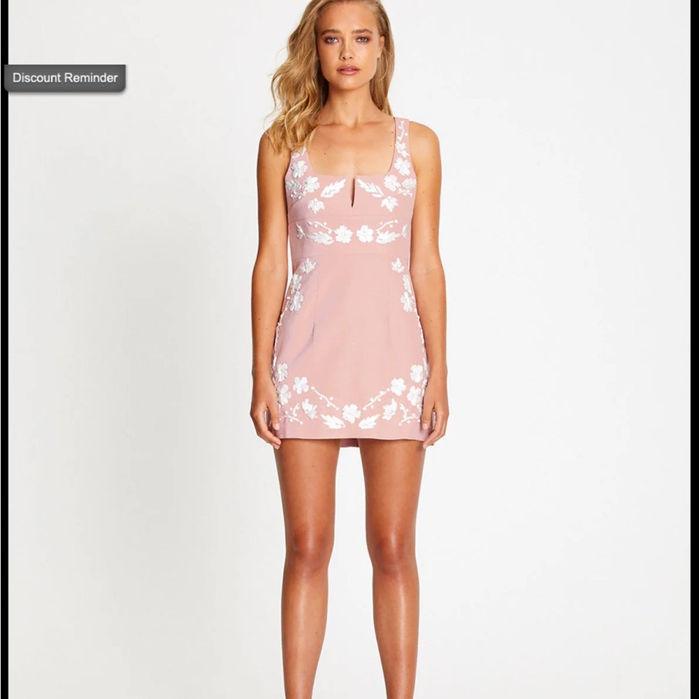 Alice McCall Blush Pink Floral Mini Dress